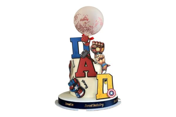 Superhero Dad Cake